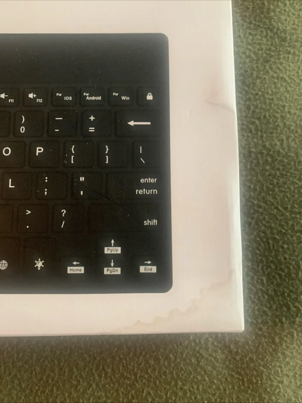 GUC Sharkk Slim Bluetooth Backlit Keyboard. Model: ABK06. Black